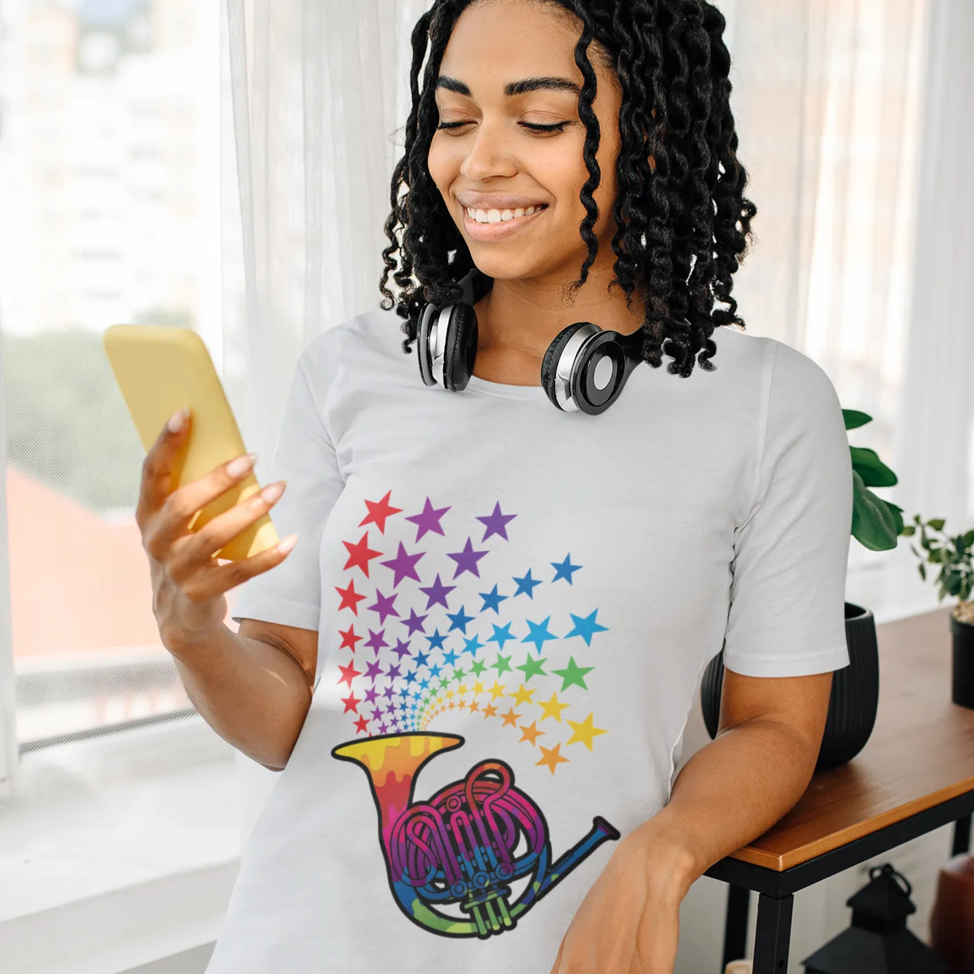 French Horns Rainbow T-Shirt