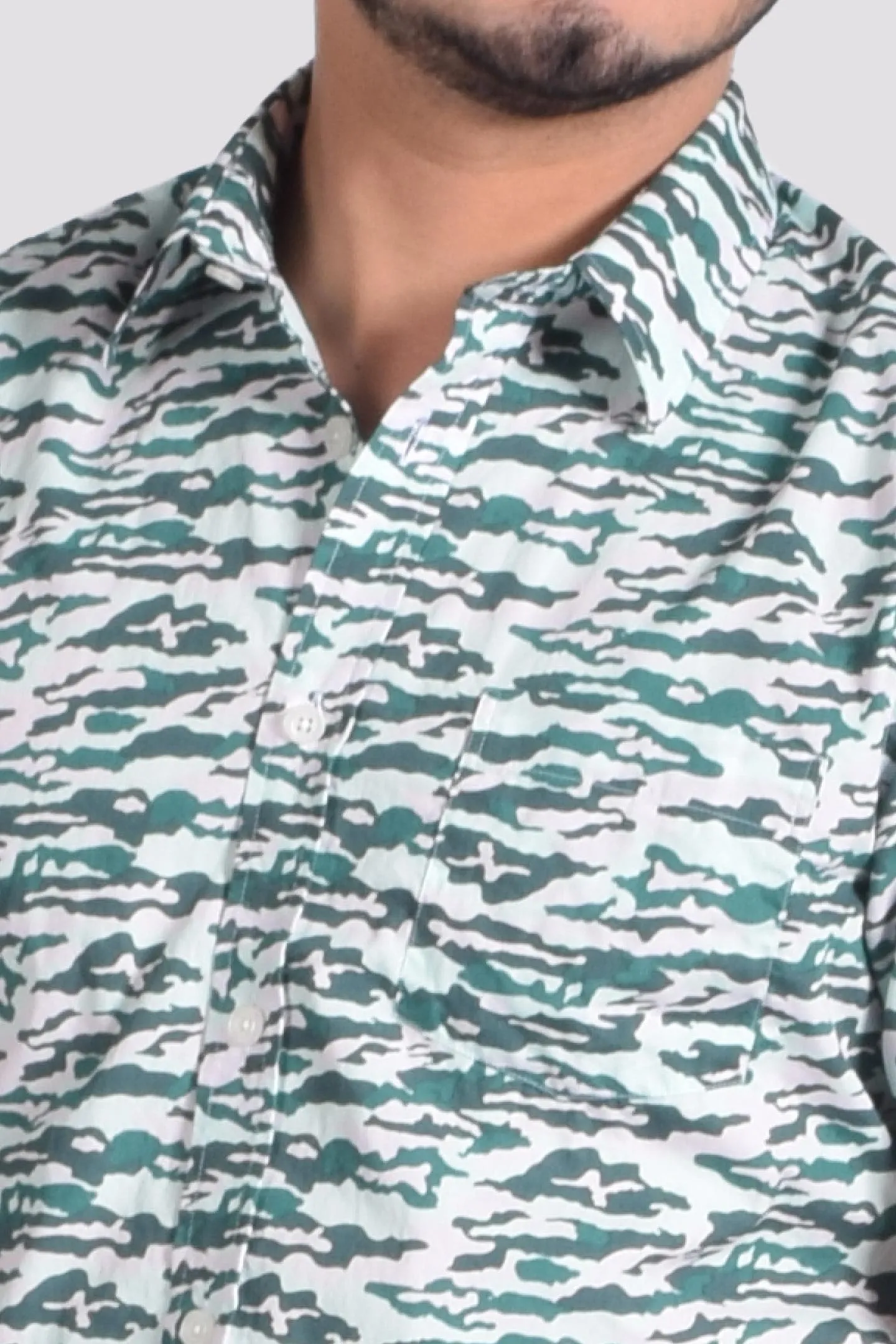 Green Retro Camo Shirt