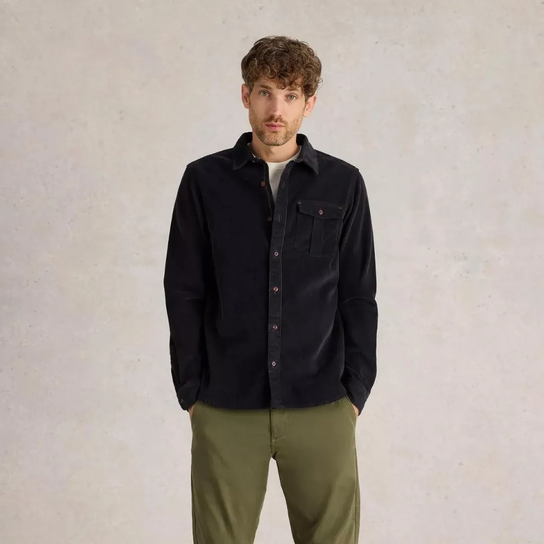 Griffin Cord Shirt - Dark Navy