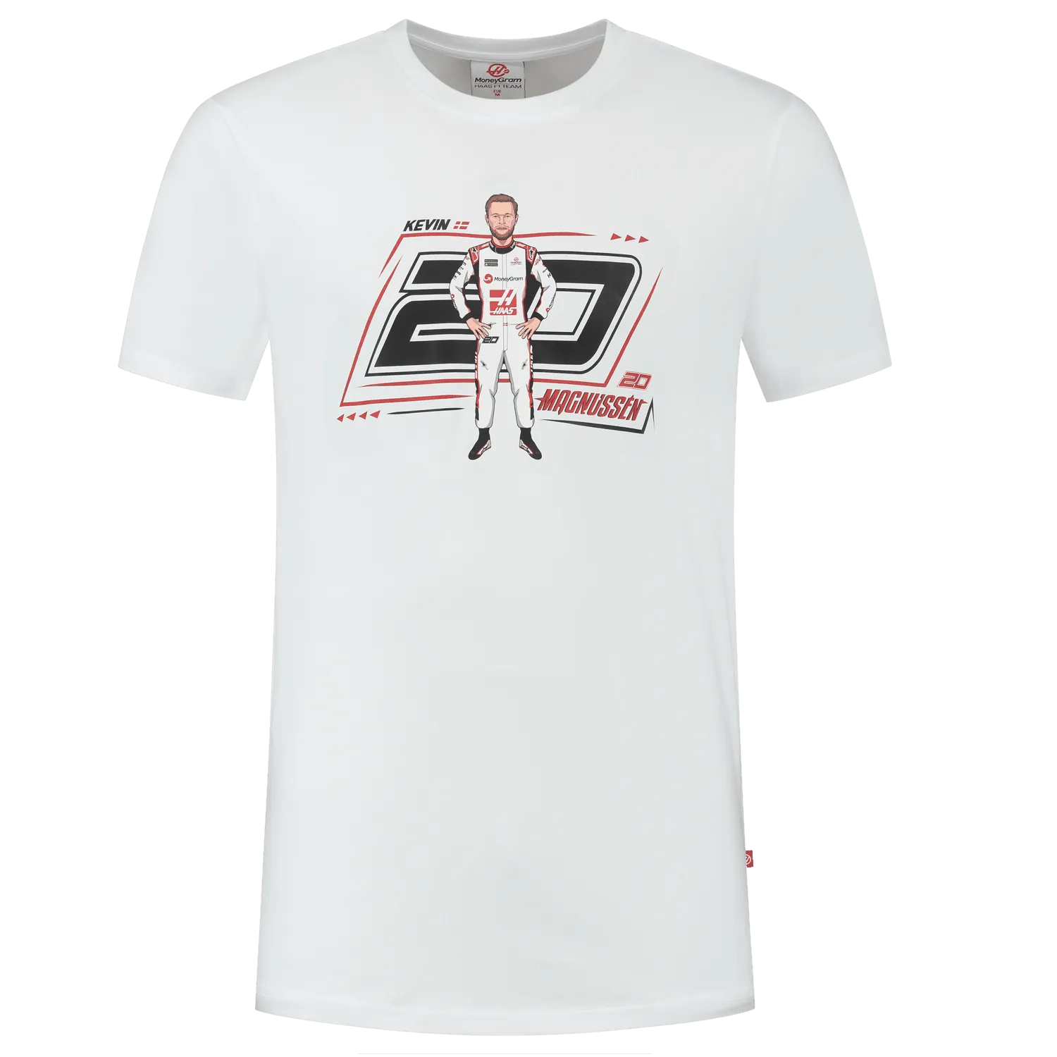 Haas Racing F1 Kevin Magnussen Graphic T-Shirt - White