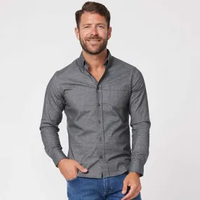 Heather Charcoal Brushed Shirt