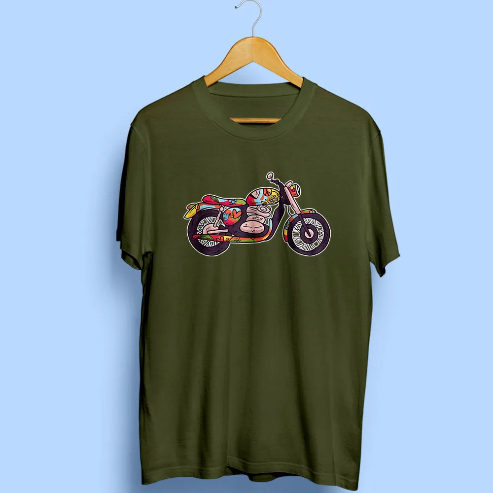 Hippie Bike Half Sleeve T-Shirt