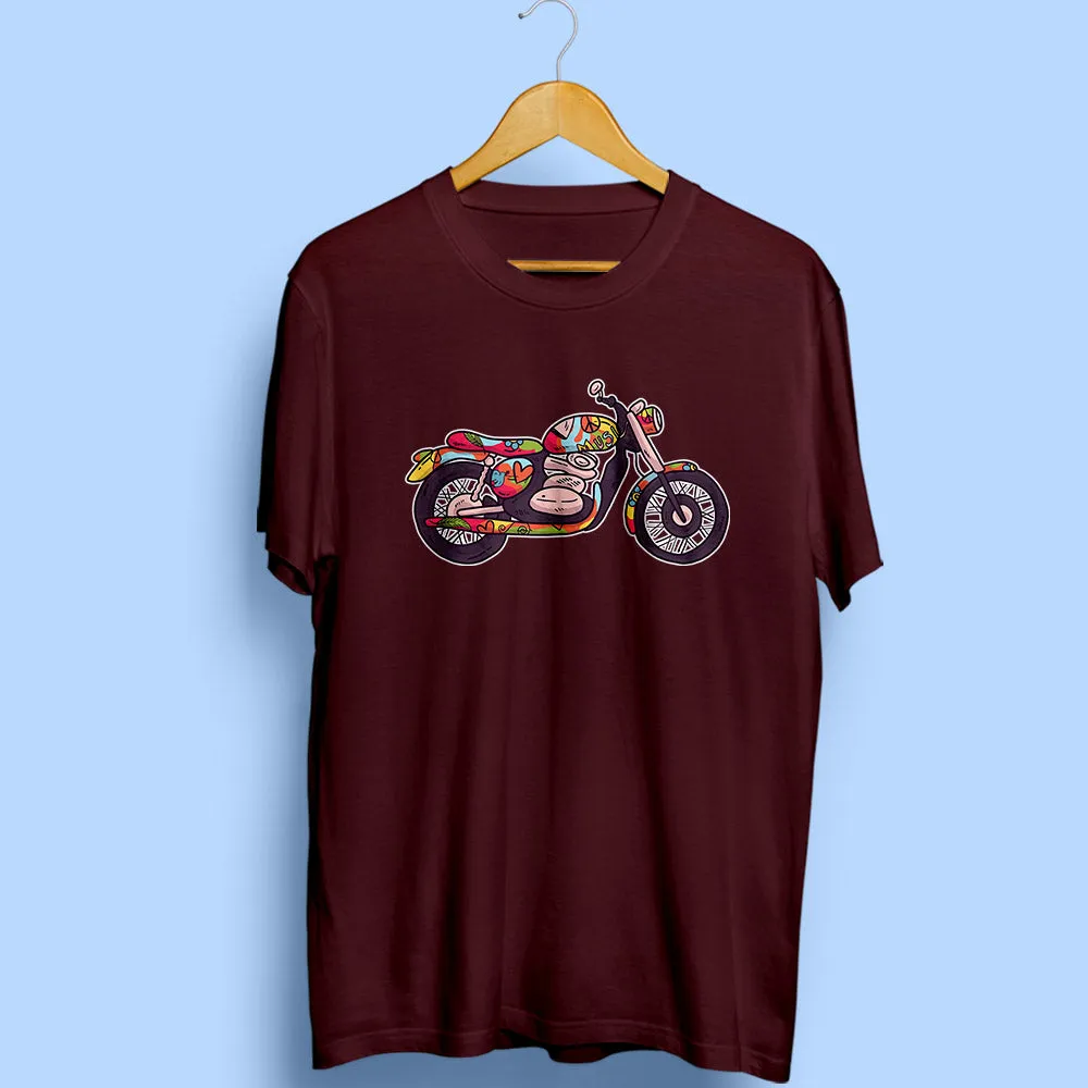 Hippie Bike Half Sleeve T-Shirt