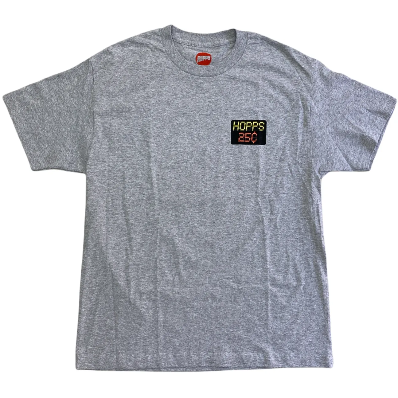 HOPPS x QUARTERSNACKS SNACKMAN TEE - HEATHER GREY