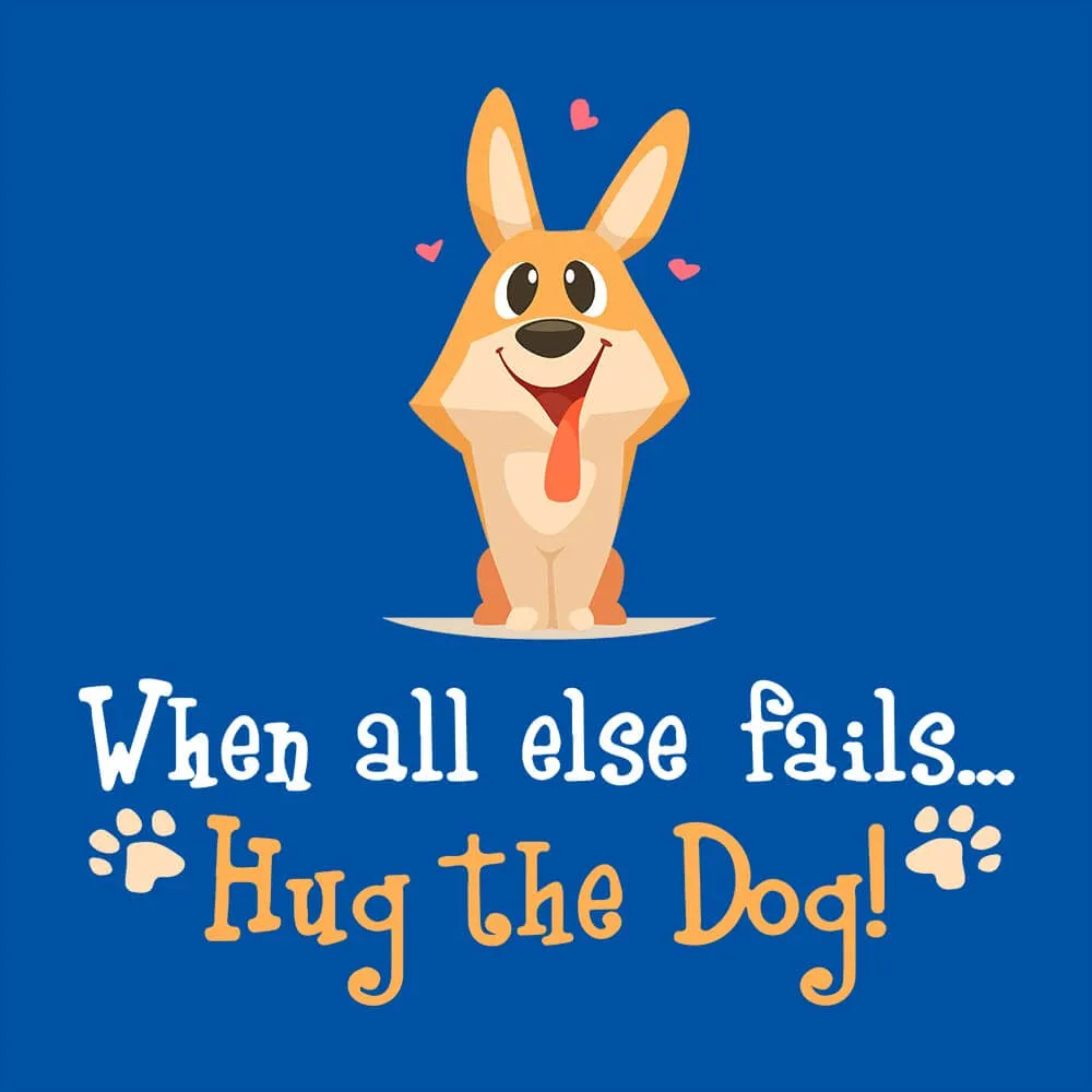 Hug The Dog Half Sleeve T-Shirt