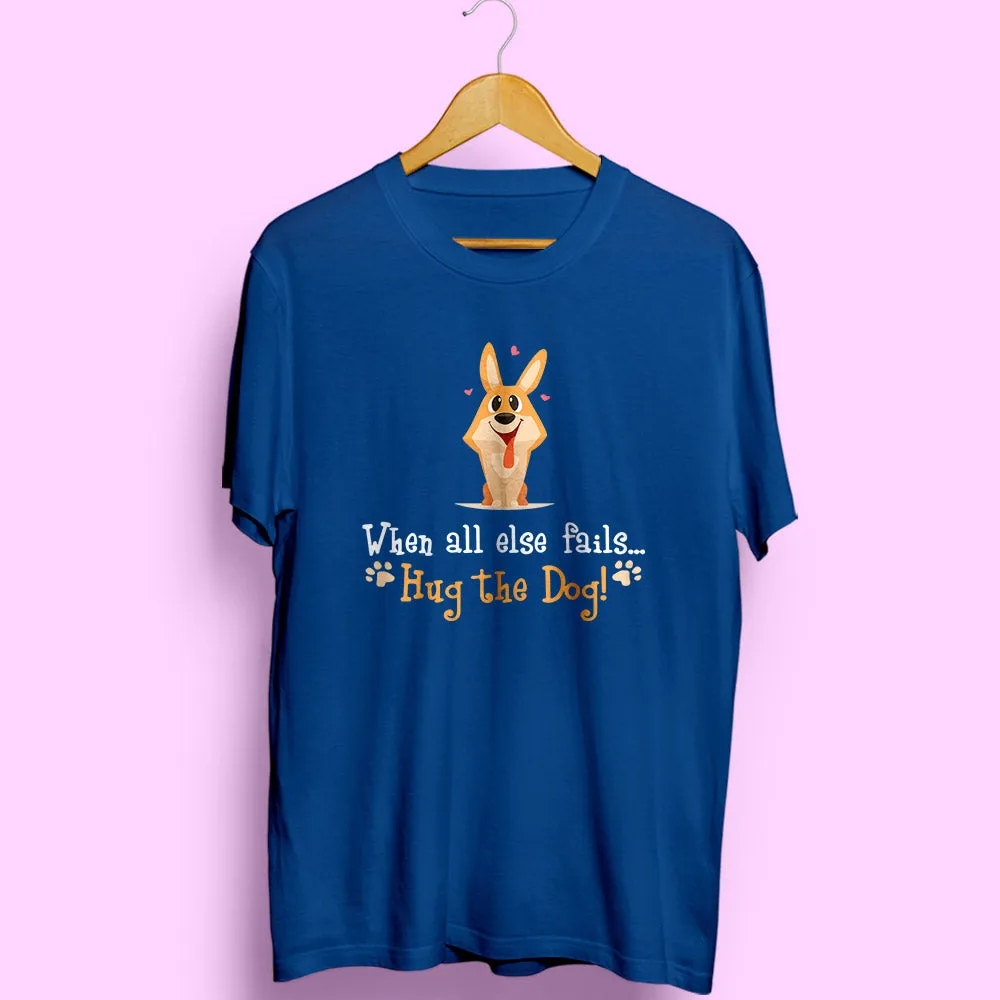 Hug The Dog Half Sleeve T-Shirt