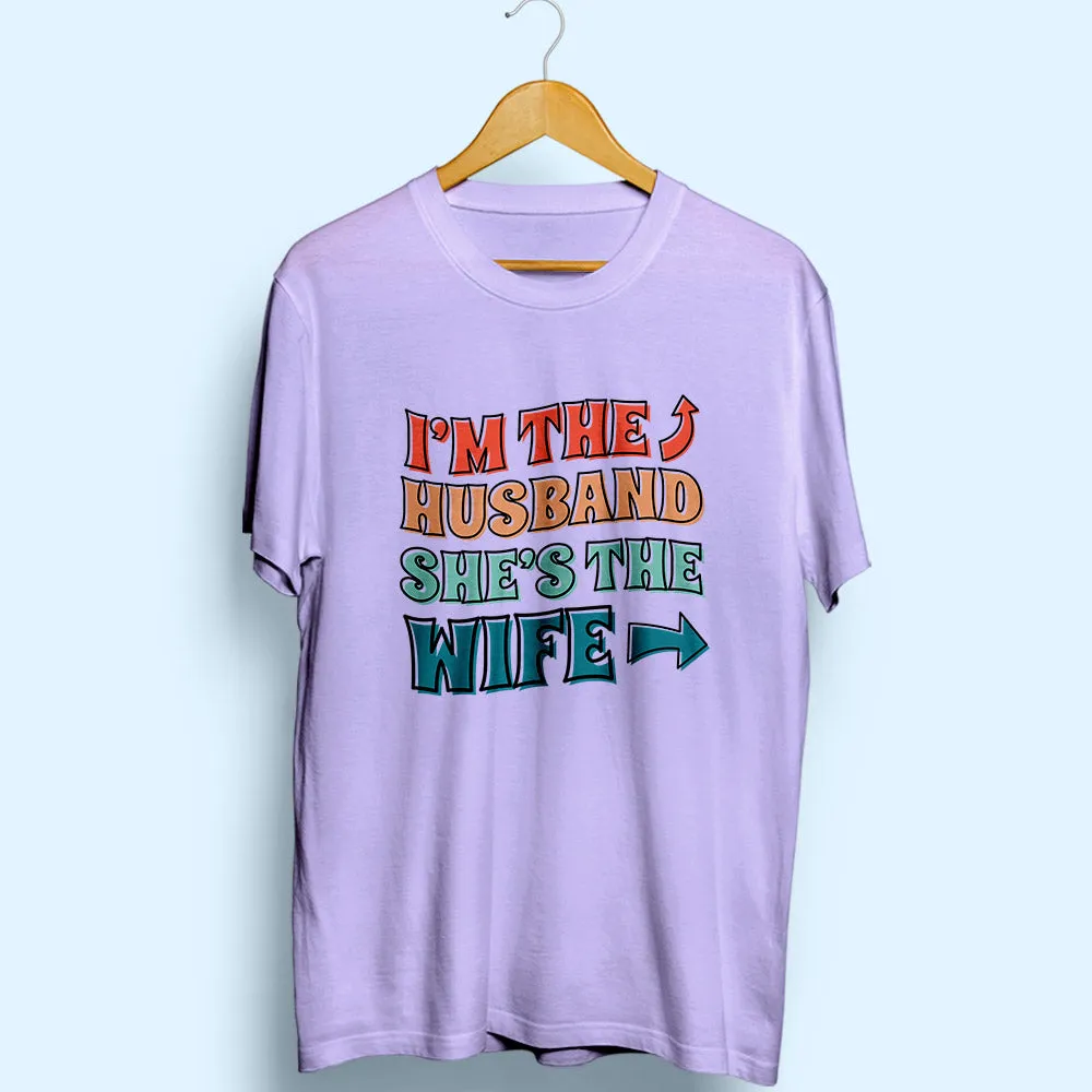 I'm The Husband Half Sleeve T-Shirt