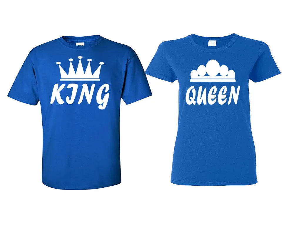 King Queen Couple Matching T Shirts