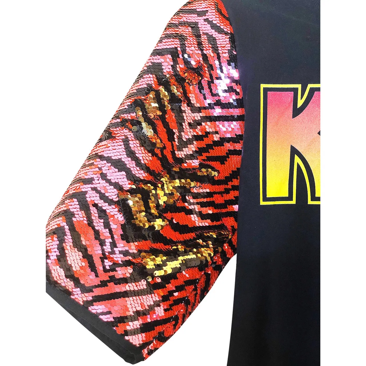 KISS Zebra Sequin T Shirt