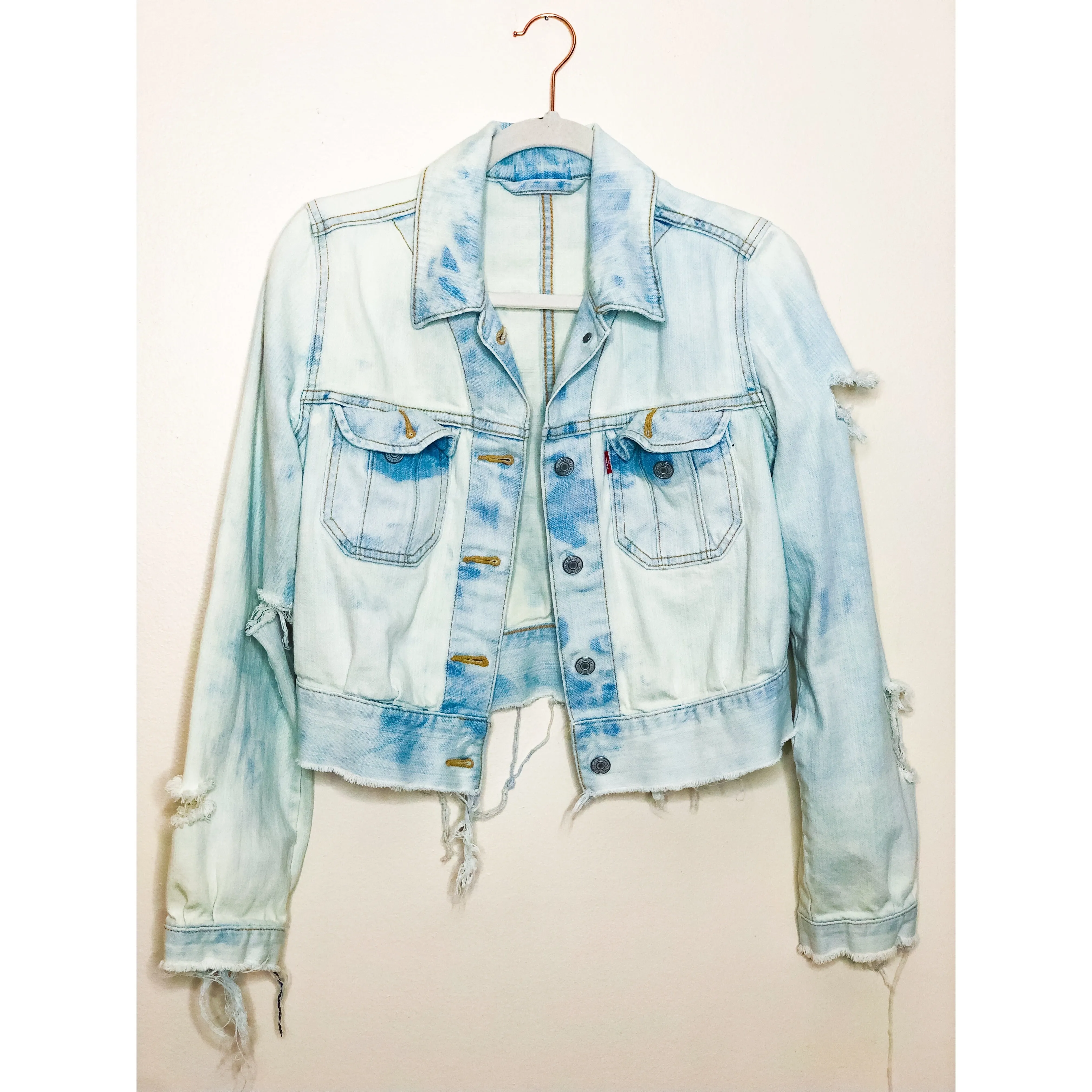 LEVIS Bleached Upcycled Jacket