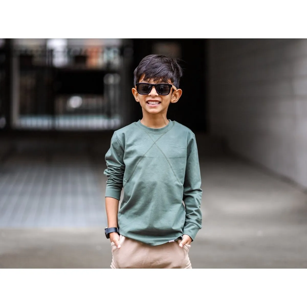 Long Sleeve Shirt- Pine