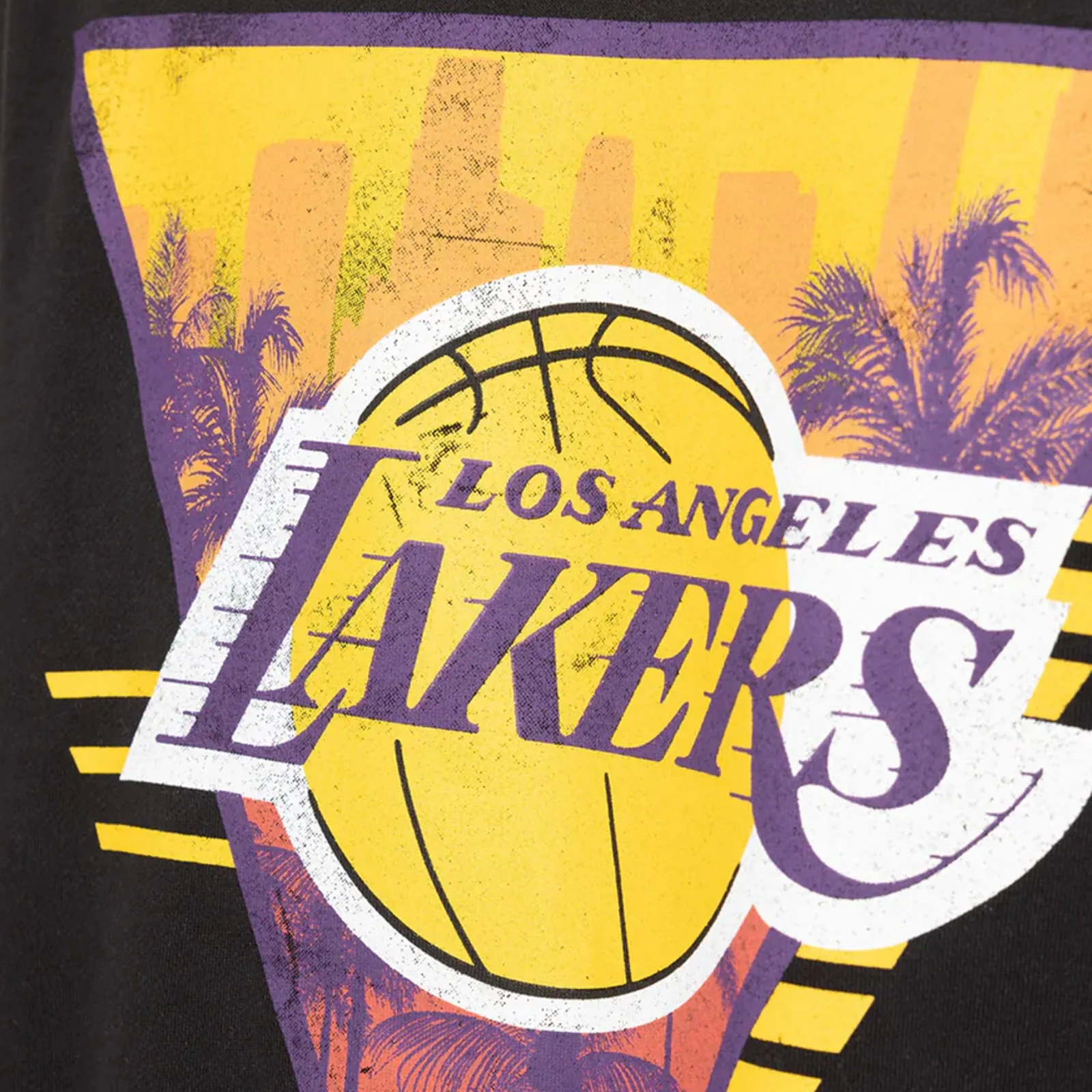 Los Angeles Lakers LOGO Crew Long Sleeve Sweatshirt by Mitchell & Ness