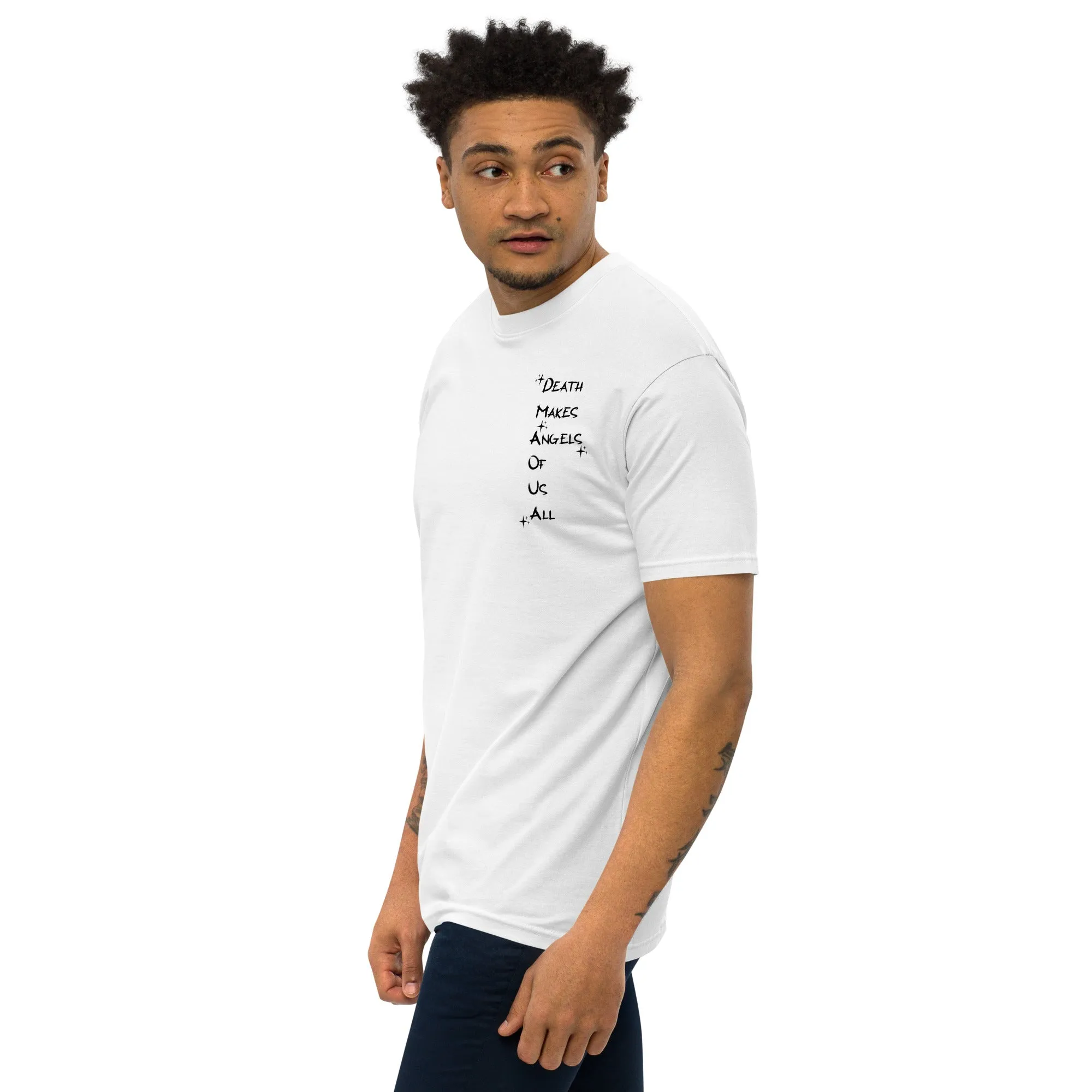 Men’s Angel Theme And Slogan Graphic Tee