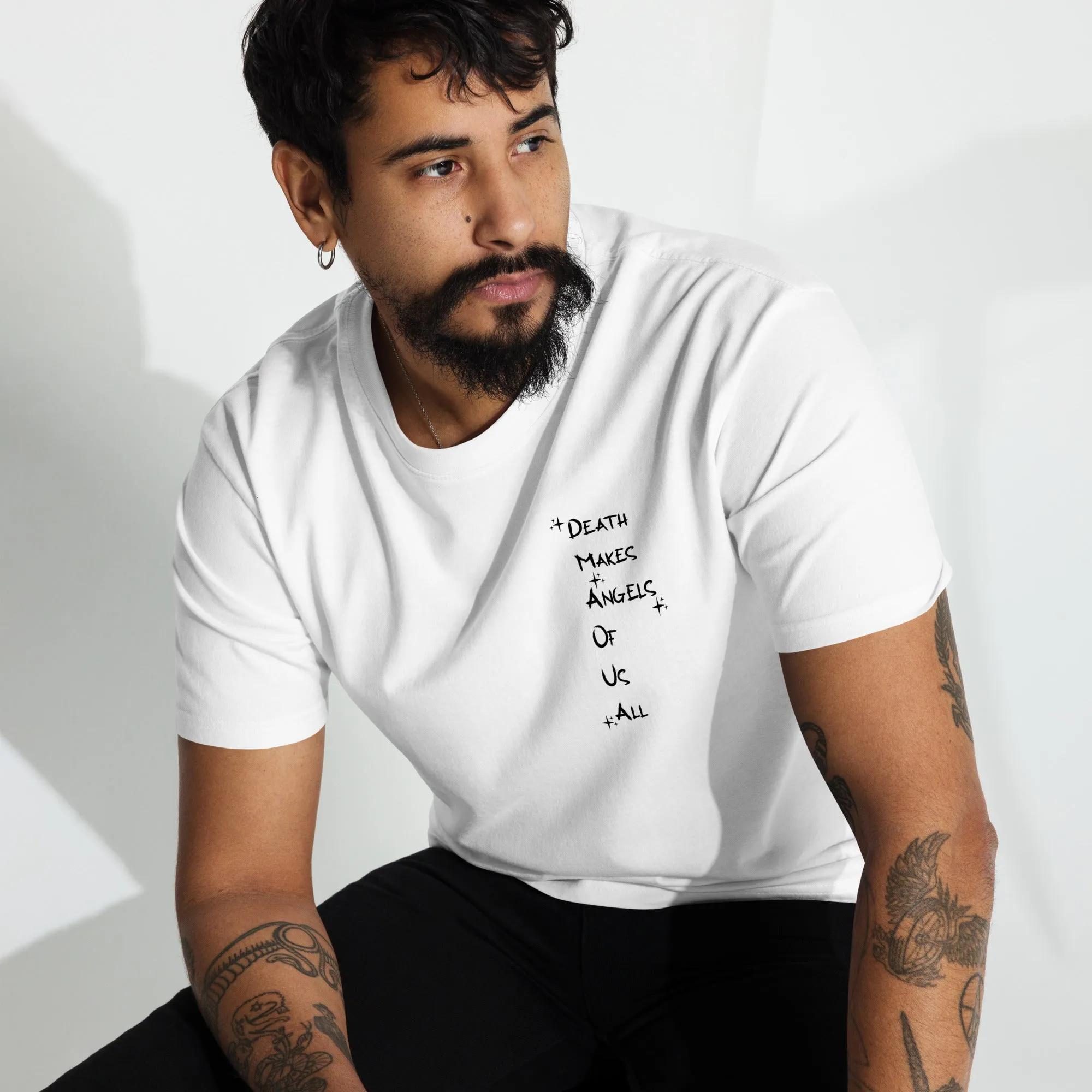 Men’s Angel Theme And Slogan Graphic Tee