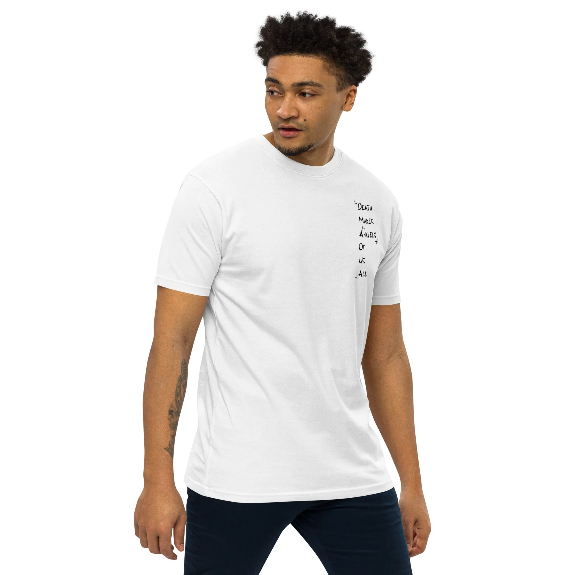 Men’s Angel Theme And Slogan Graphic Tee