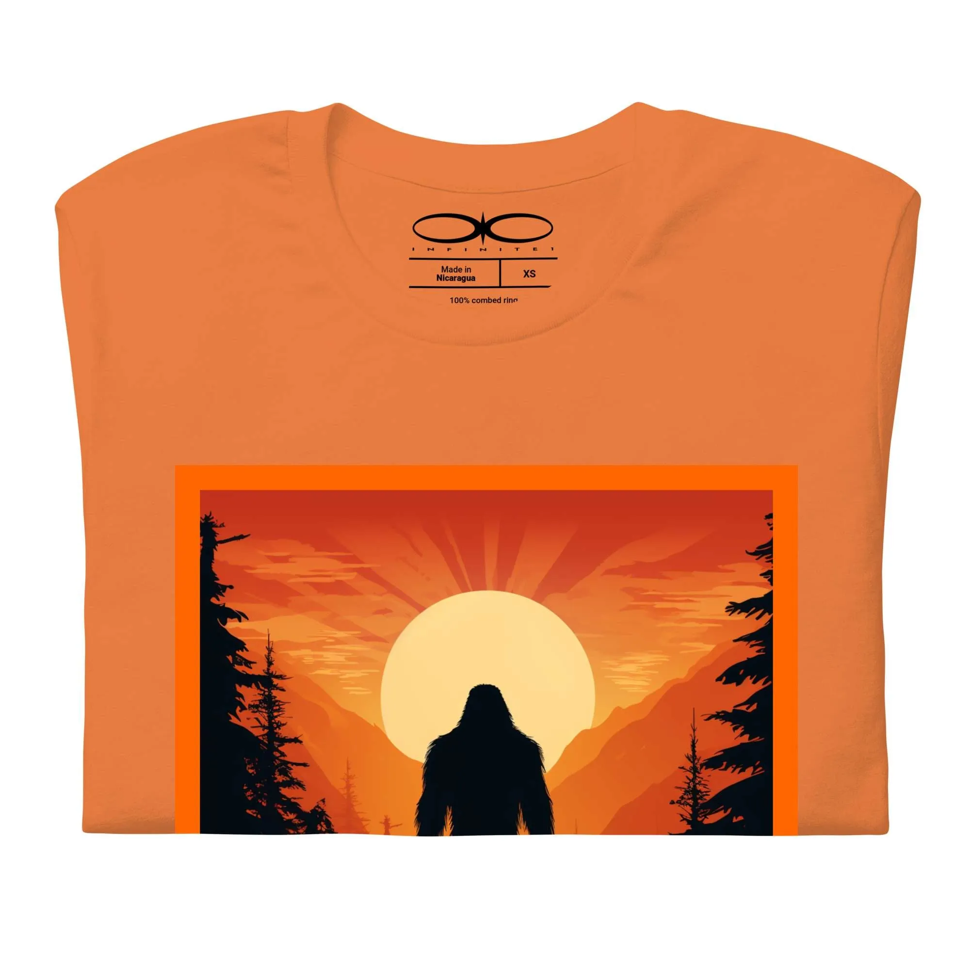 Men's Bigfoot And Sunset Graphic T-Shirt