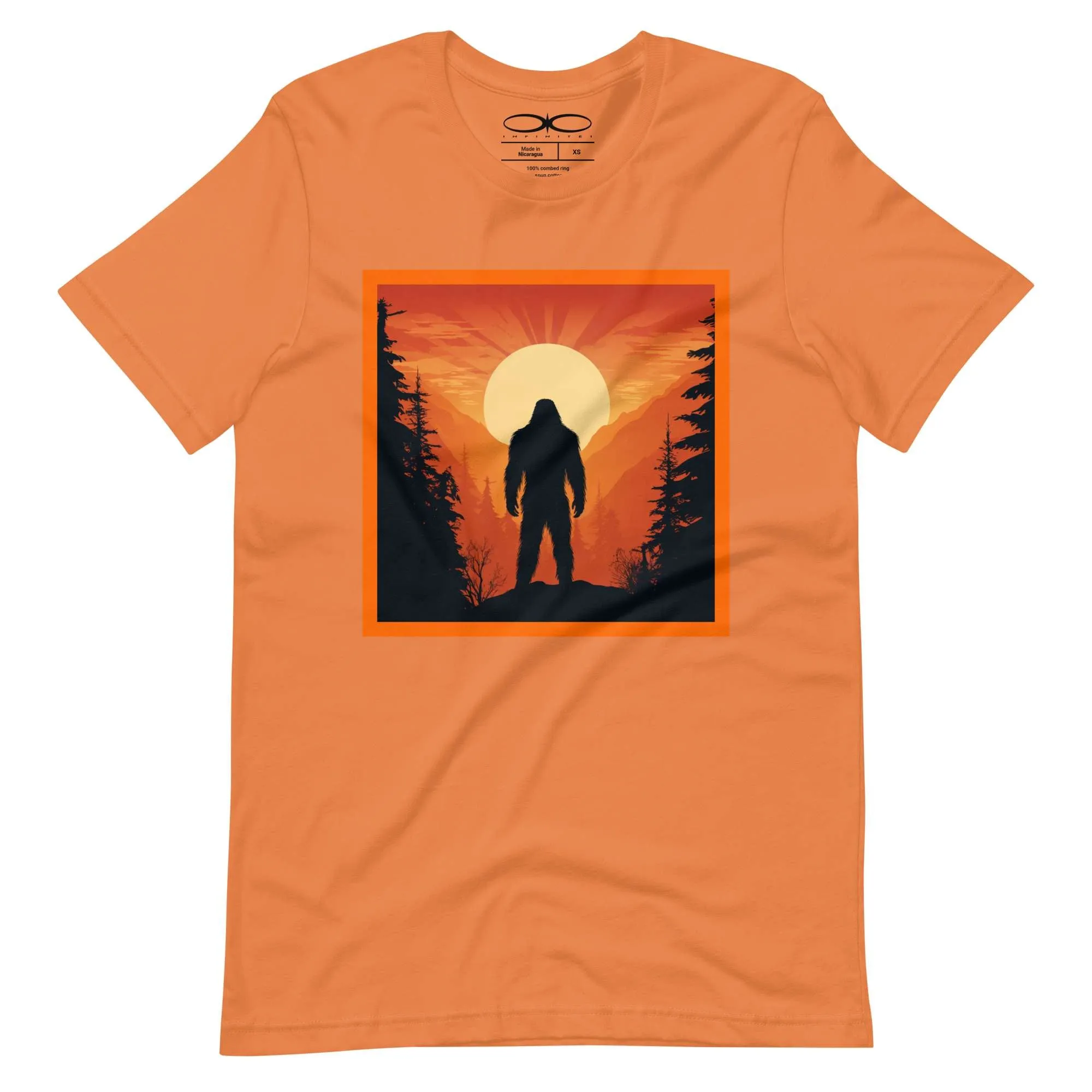 Men's Bigfoot And Sunset Graphic T-Shirt