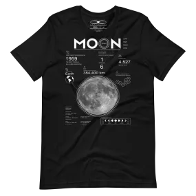 Men's Moon And Lunar Data Graphic Tee