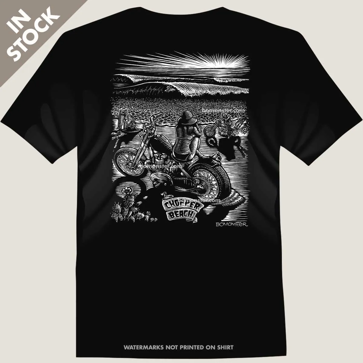 Men's Motorcycle T-Shirt "Chopper Beach"