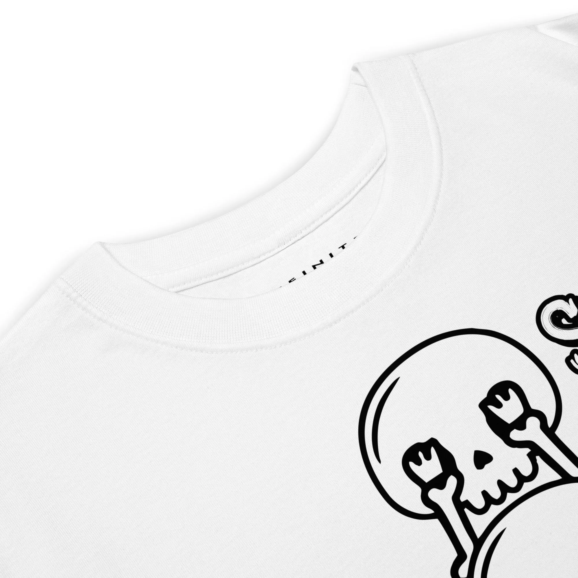 Men’s No Evil Theme And Skull Graphic Tee