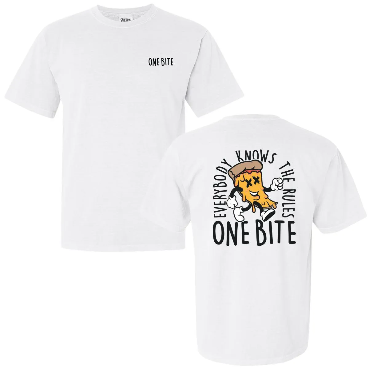 Men's One Bite Pizza Guy Short Sleeve Tee