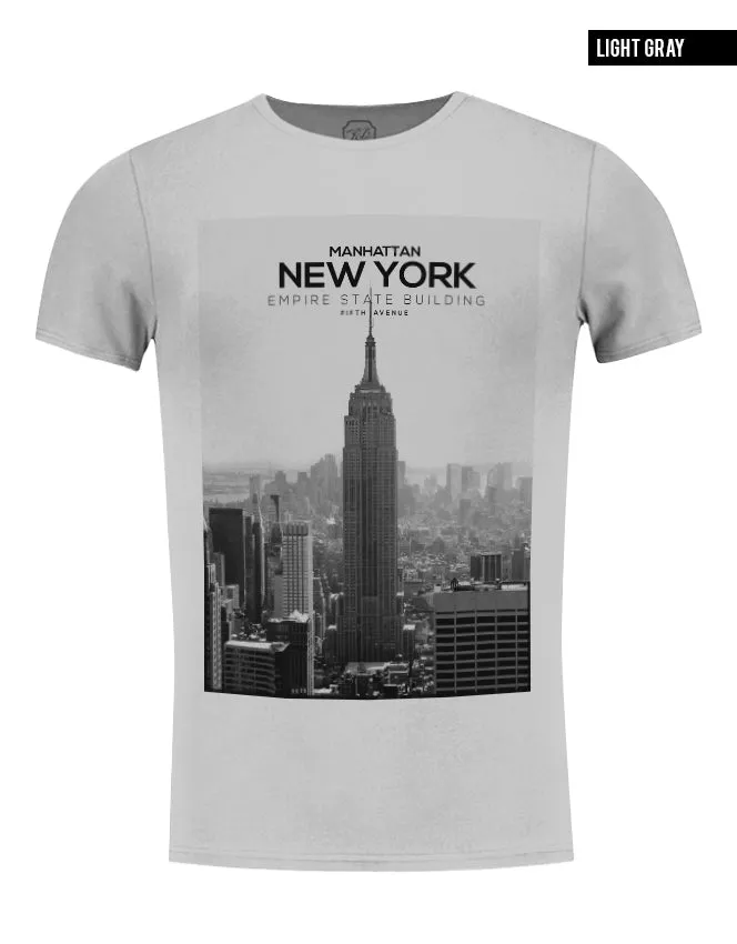 Men's T-shirt New York Manhattan Fifth Avenue Graphic Tee / color option / MD258