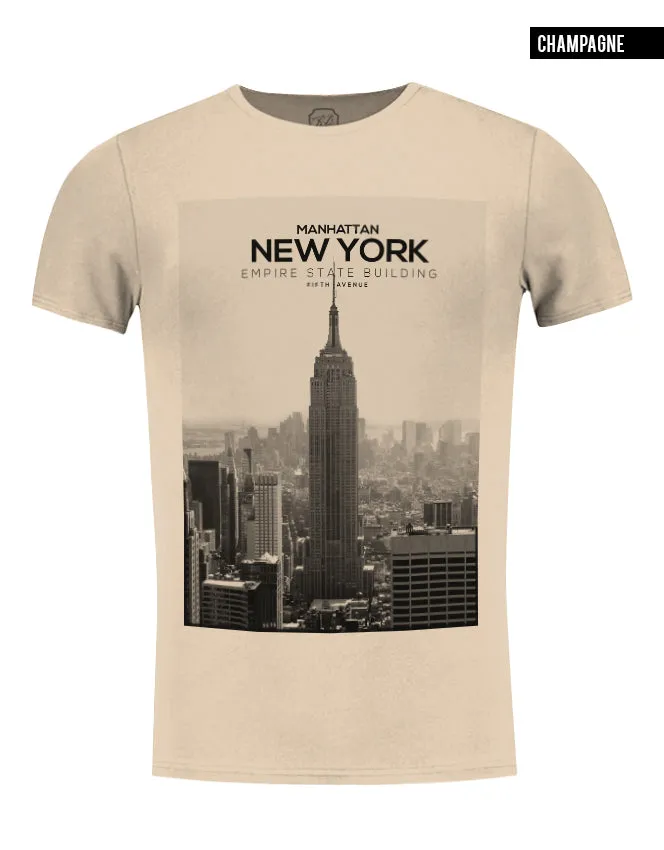 Men's T-shirt New York Manhattan Fifth Avenue Graphic Tee / color option / MD258