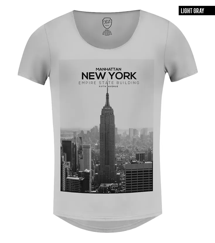 Men's T-shirt New York Manhattan Fifth Avenue Graphic Tee / color option / MD258