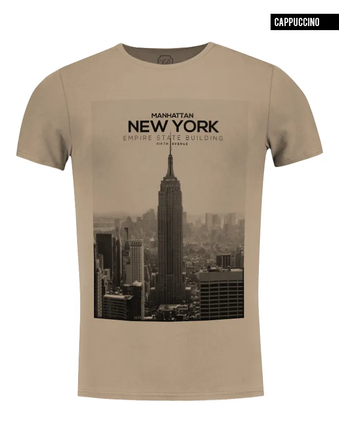 Men's T-shirt New York Manhattan Fifth Avenue Graphic Tee / color option / MD258