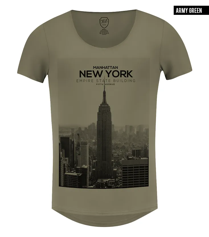 Men's T-shirt New York Manhattan Fifth Avenue Graphic Tee / color option / MD258