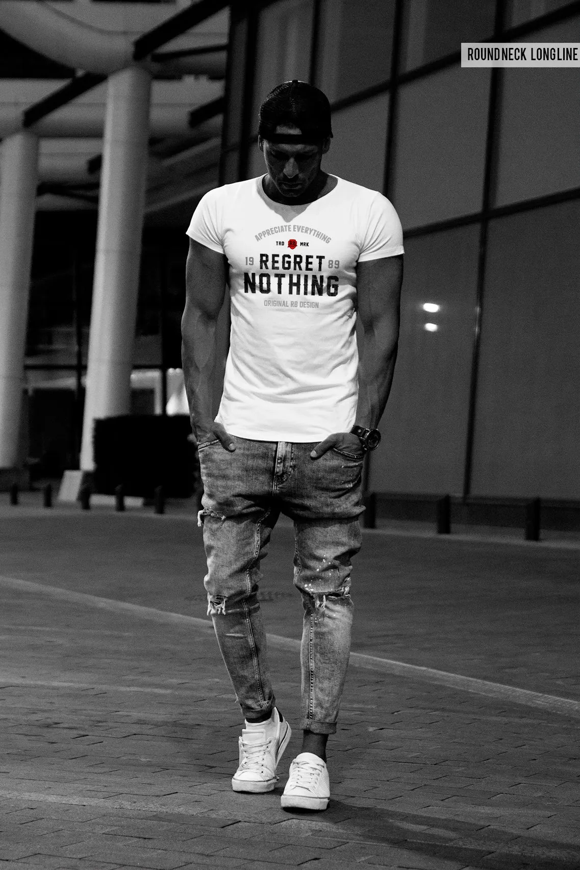 Men's T-shirt "Regret Nothing" MD982