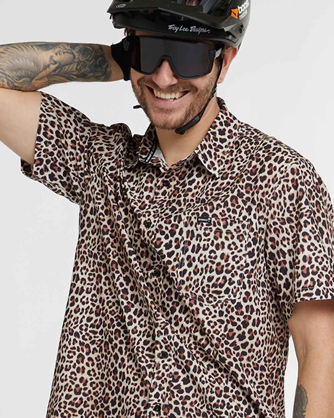 Mens Tech Party Shirt | Leopard