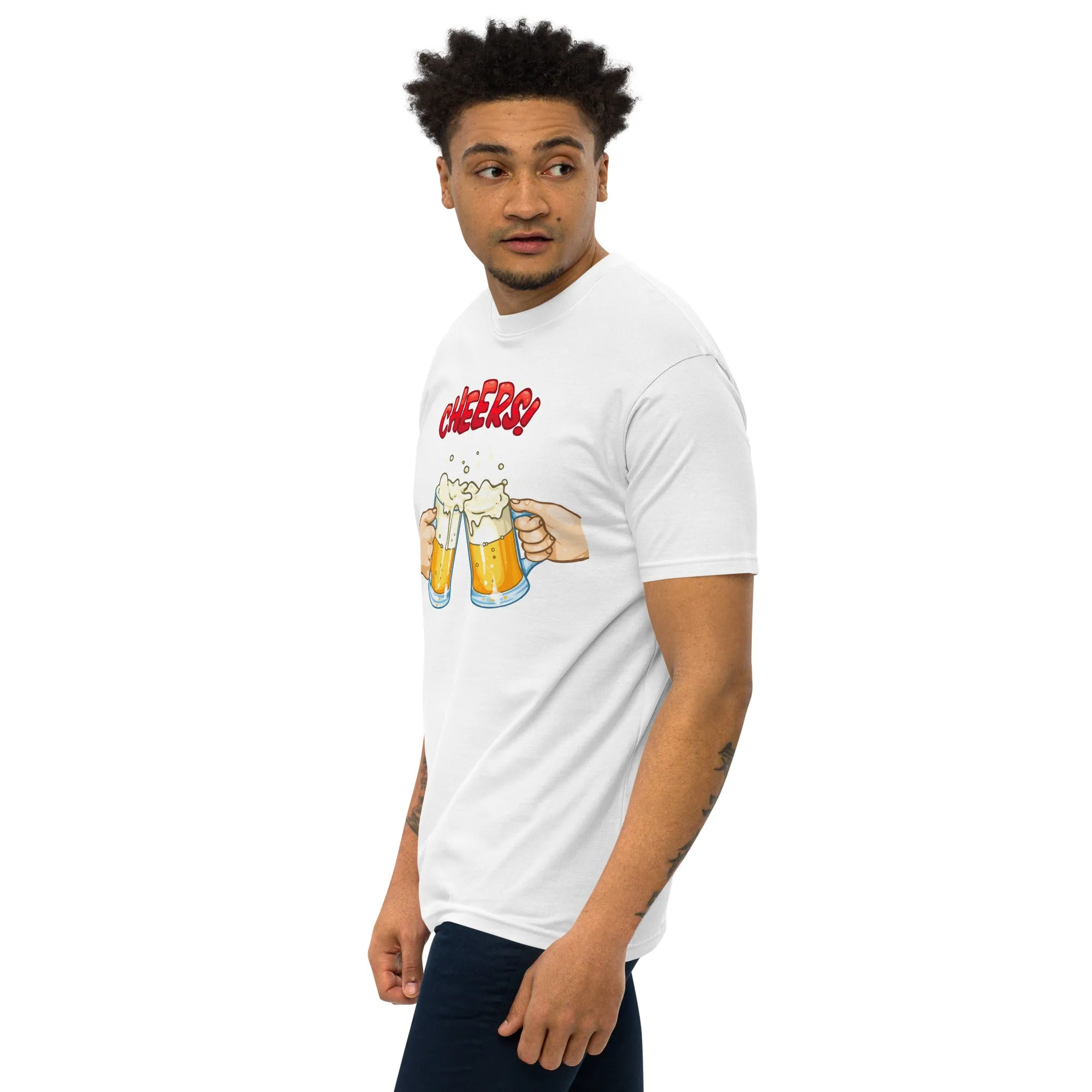 Men’s Two Beers Cheers Concept Graphic Tee