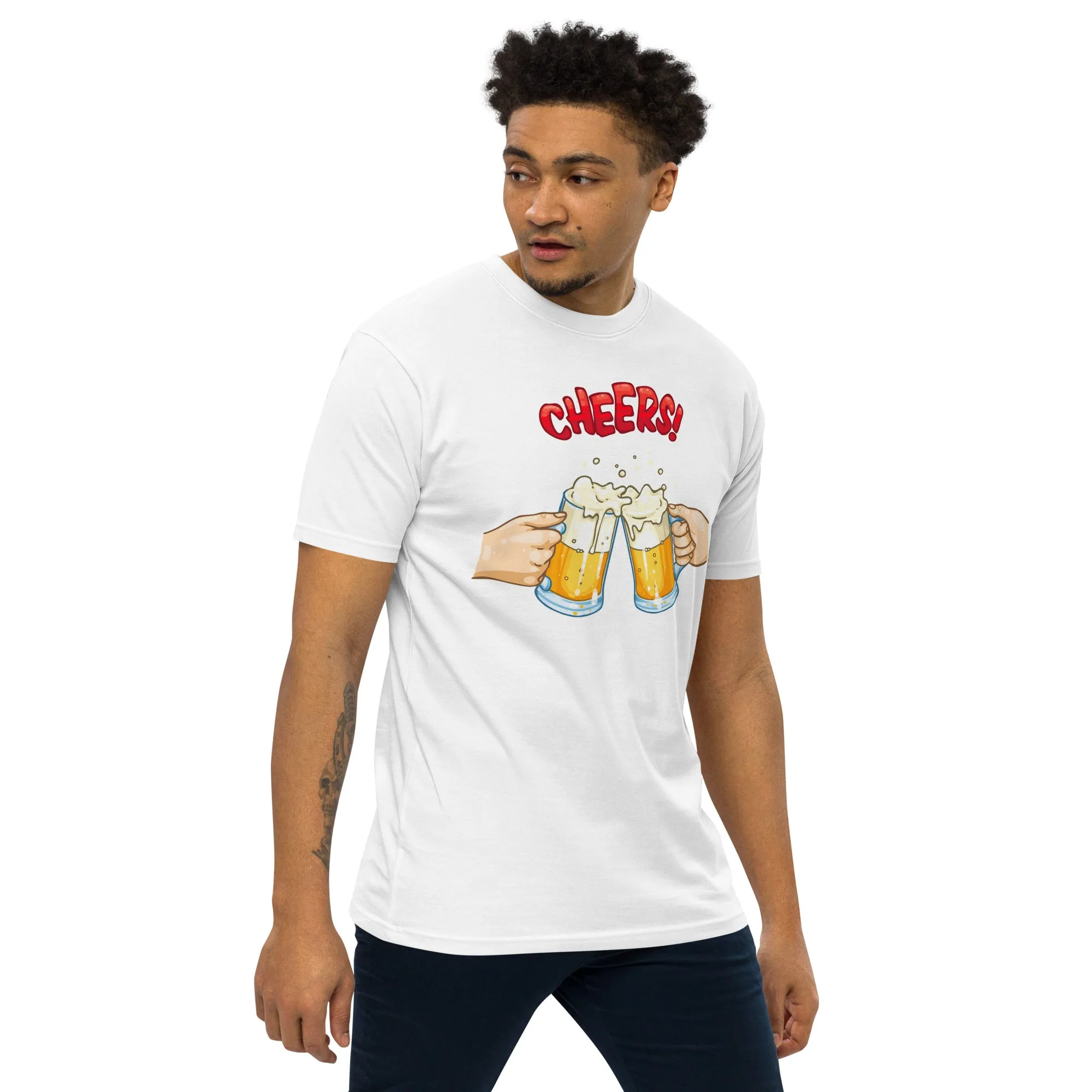 Men’s Two Beers Cheers Concept Graphic Tee