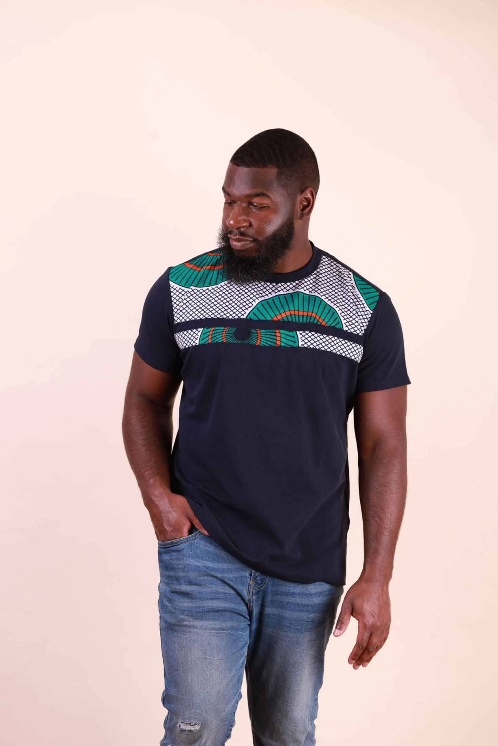 MOLARE African Print Short Sleeve Unisex Adults' Shirt