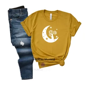 Moon And Stars Premium Tshirt