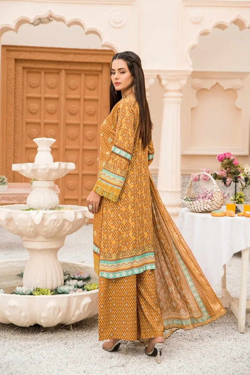 Munira Linen 3 Piece Suit MUN553