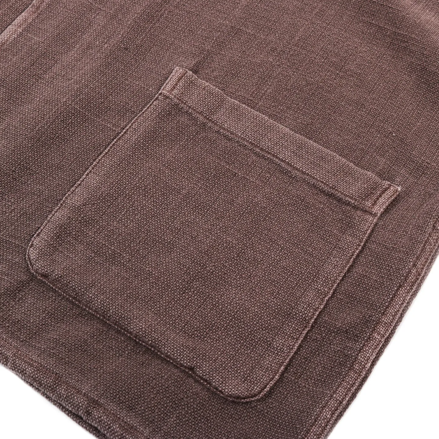 OUR LEGACY ELDER SHIRT SHORTSLEEVE BROWN SPARSE PANAMA