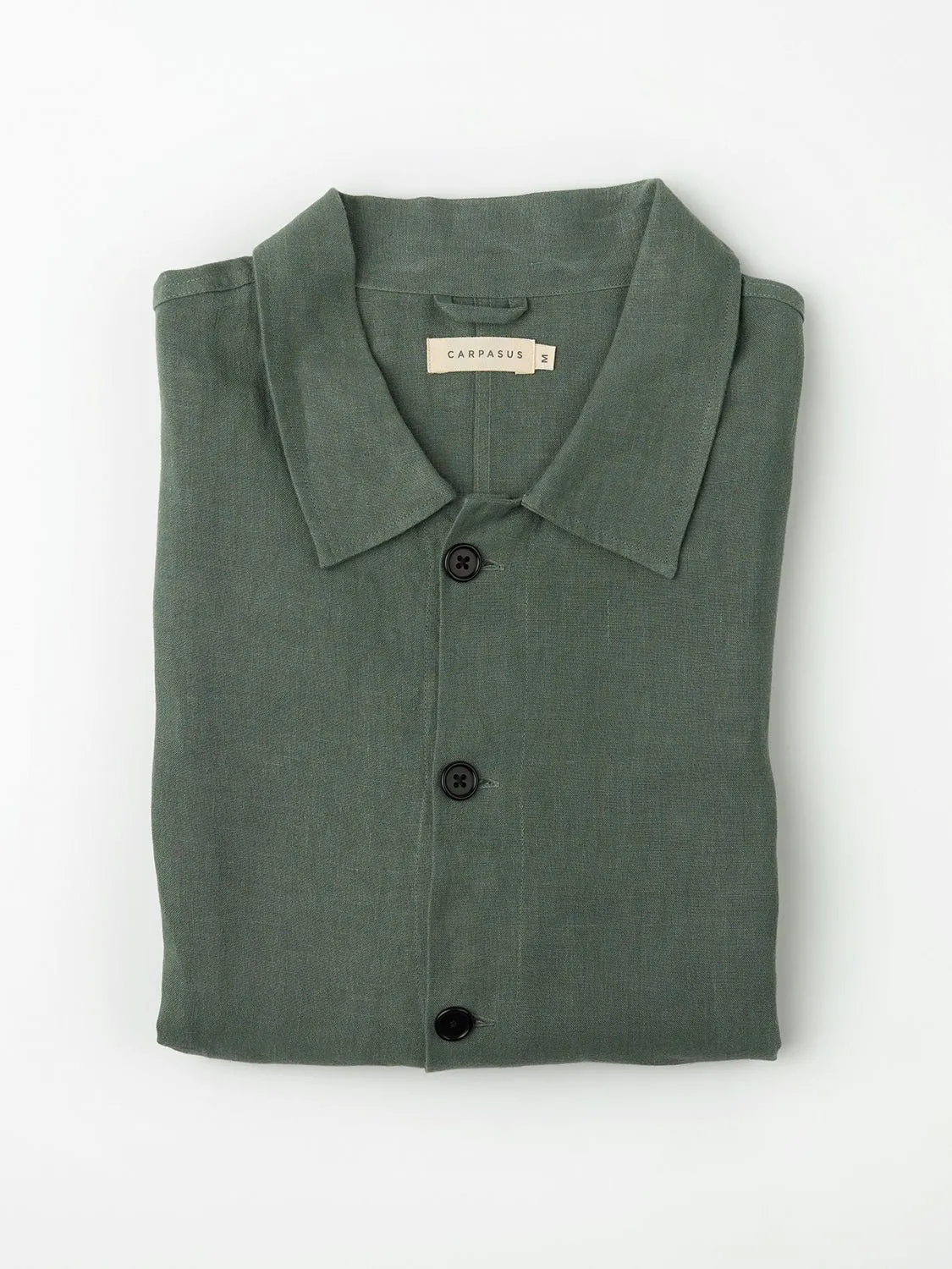 Overshirt Linen Montagnola Olive