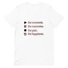 Play The Moments Short-Sleeve Unisex T-Shirt by Wisam