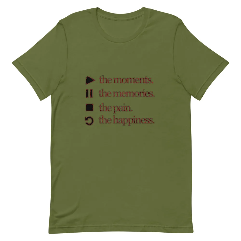 Play The Moments Short-Sleeve Unisex T-Shirt by Wisam