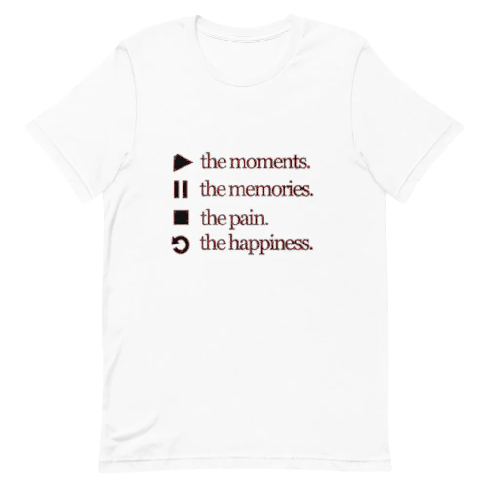 Play The Moments Short-Sleeve Unisex T-Shirt by Wisam