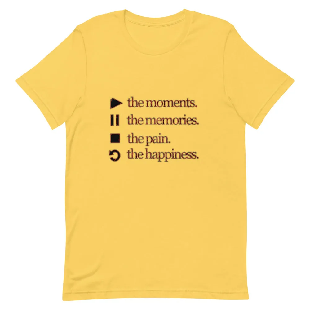 Play The Moments Short-Sleeve Unisex T-Shirt by Wisam