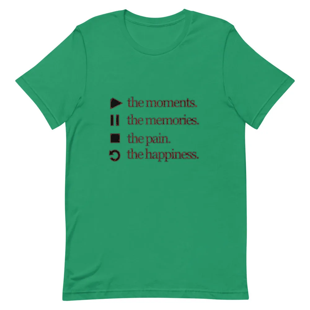 Play The Moments Short-Sleeve Unisex T-Shirt by Wisam