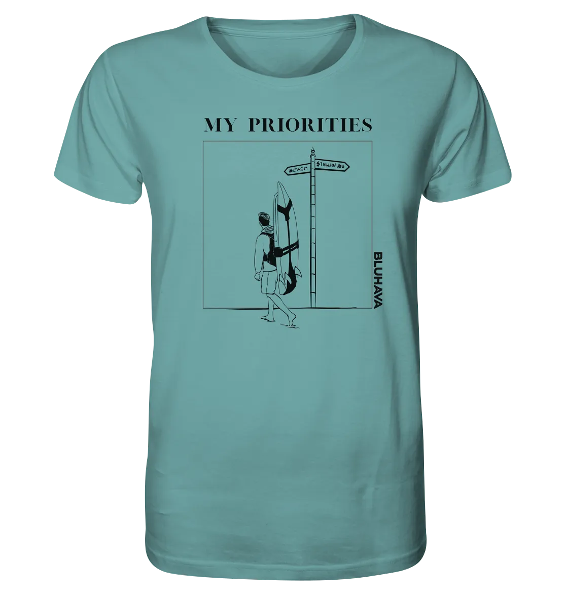 "Beach Priorities" - Herren Premium Organic Shirt