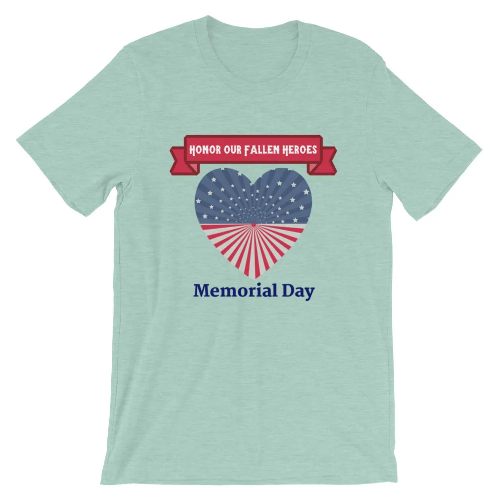 "Honor Our Fallen Heroes" Memorial Day Cotton T-Shirt