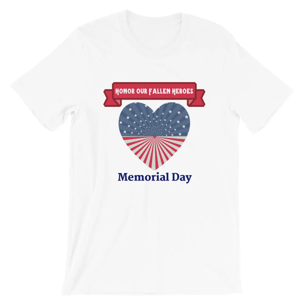 "Honor Our Fallen Heroes" Memorial Day Cotton T-Shirt