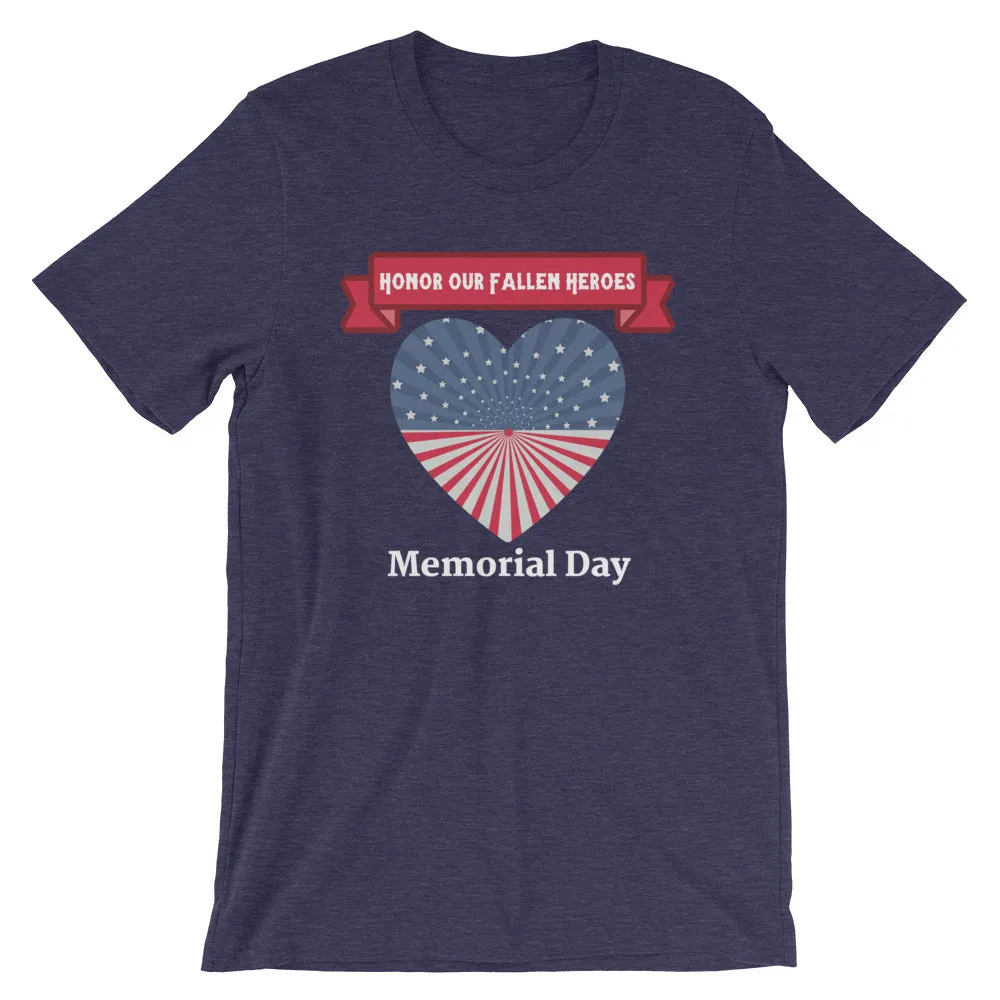 "Honor Our Fallen Heroes" Memorial Day Cotton T-Shirt