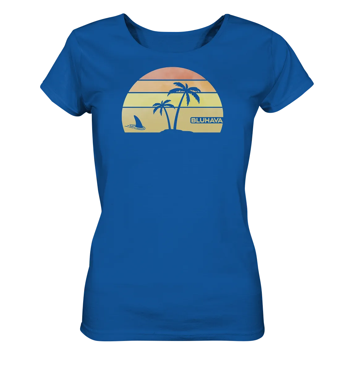 "Sunset Shark Place" - Damen Premium Organic Shirt