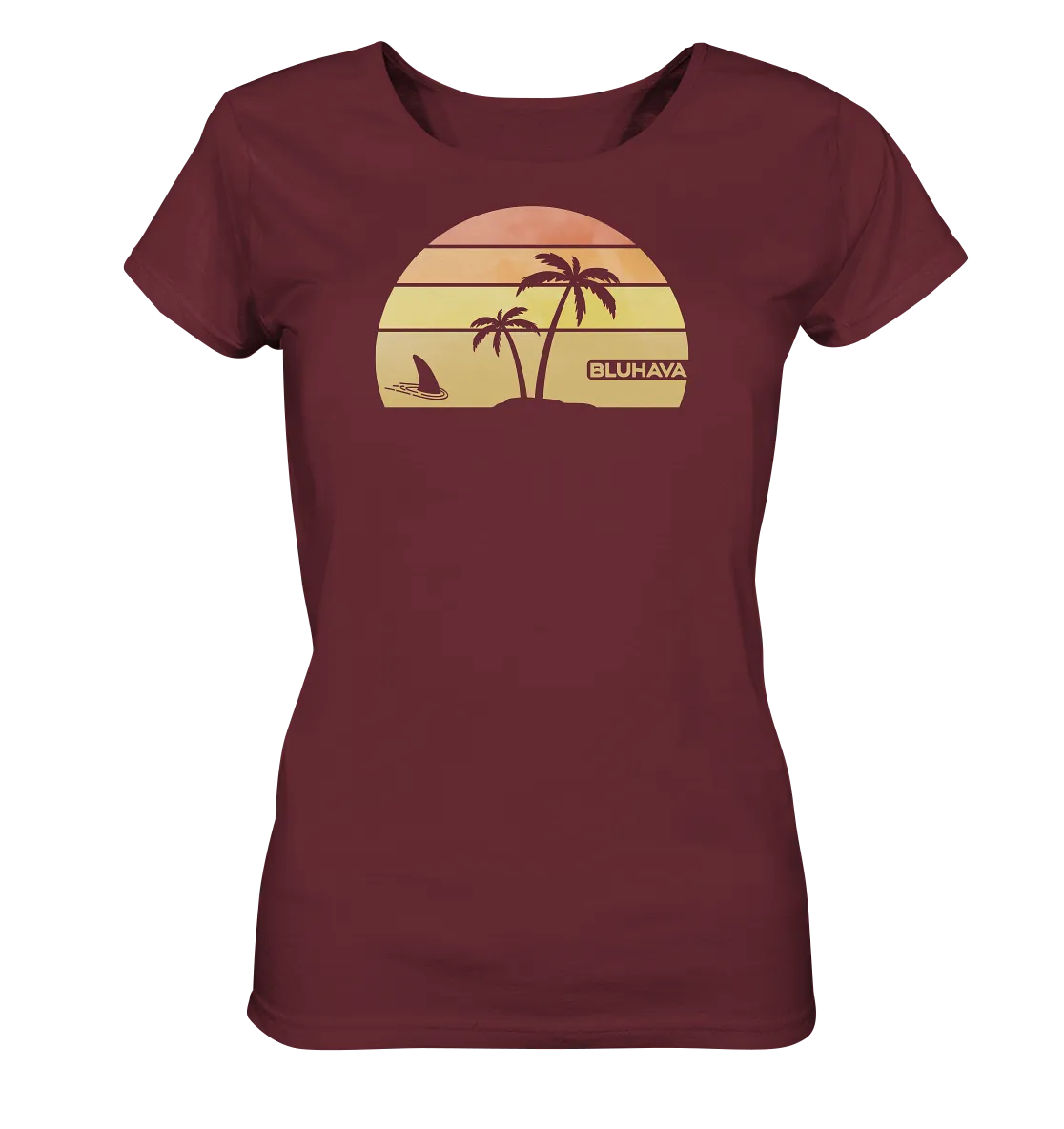 "Sunset Shark Place" - Damen Premium Organic Shirt